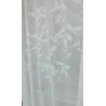 Záclona s lístky bílá - metráž